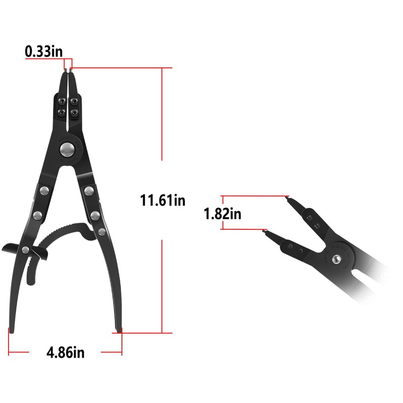 38700 Spindle Snap Ring Pliers for Ford Super Duty Pickups