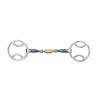 BLUE ALLOY BEVEL WITH ROLLER LINK Stainless Steel Blue Sweet