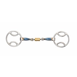 BLUE ALLOY BEVEL WITH ROLLER LINK Stainless Steel Blue Sweet Iron Mouthpiece [BLUESWT] [5.5"]