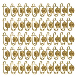 Lexziuo 50PCS P Shaped Safety Pins - Durable Metal Badge Pins for Crafting, Sewing & Secure Fastening