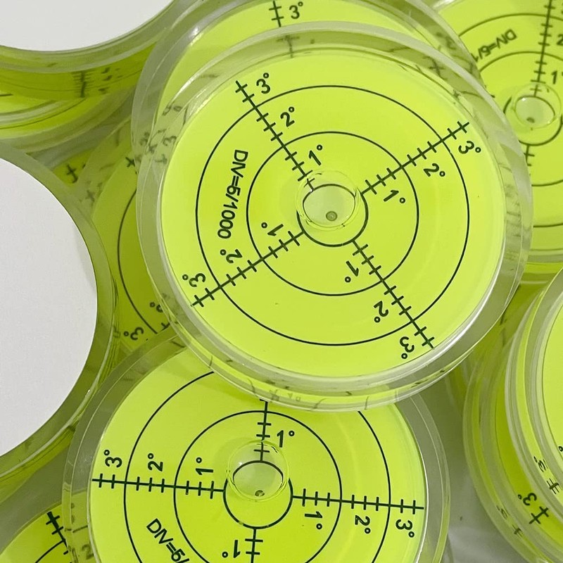 SIZIKJXGHWYI Circular Bubble Level with Double Sided Adhesive Bottom Spirit