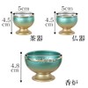 Modern Buddhist Tools "Meteoris" Green Gold, 6 Pieces, 2.5 Size,