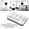 6 Key One Handed Mechanical Keyboard with Knob Wired Plug