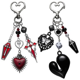 WEWAYSMILE 2pcs Cute Keychains for Women Handbag Charms Aesthetic Keychains Bag Charms for Handbags Backpacks Decorations, multicoloured