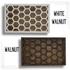 Nest Thermostat Decorative Wall Plate Honeycomb White, Brown Natural Hard