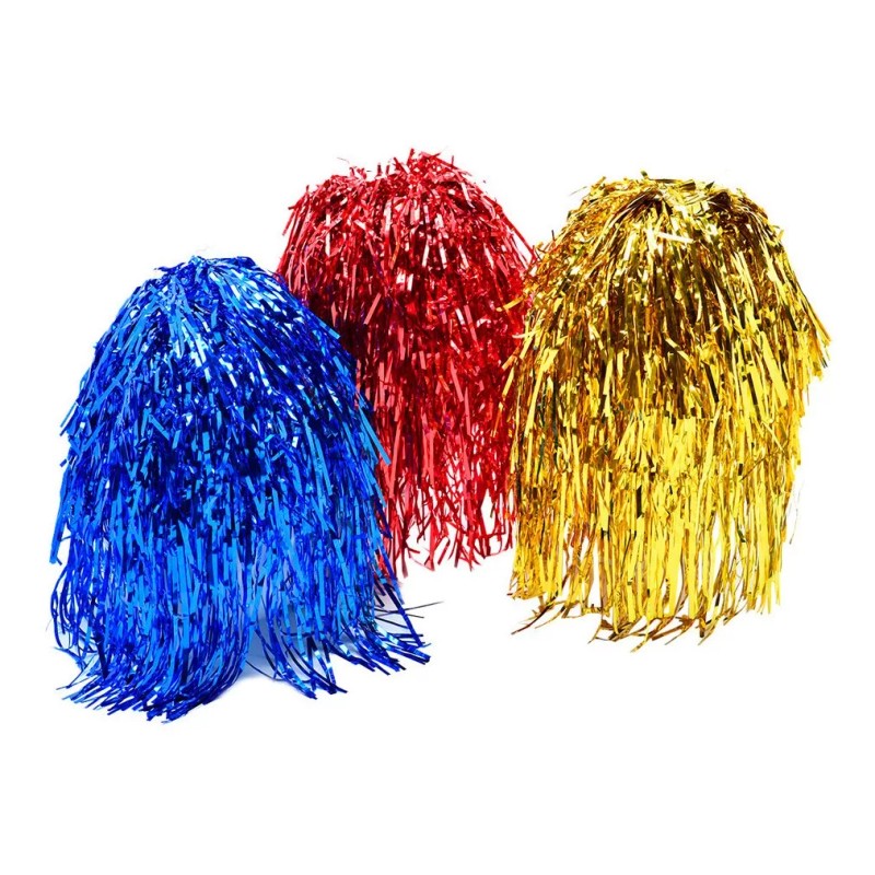 Lecute 50 Pelucas Metalicas Papel Fiesta Batucada Rave Antro Disco