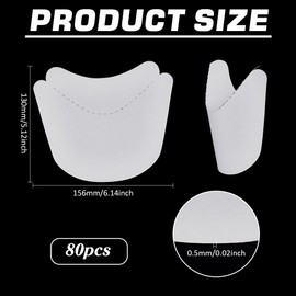 BENECREAT 40 Pairs Cardboard Shoe Inserts Tree, White Shoe Shaper Keeper Boot Shaper Holder for Men Women Shoe Organizer, 130x156x0.5mm
