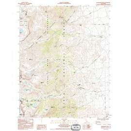 YellowMaps Kearsarge Peak CA topo map, 1:24000 Scale, 7.5 X 7.5 Minute, Historical, 1992, Updated 1994, 26.8 x 22.1 in - Tyvek