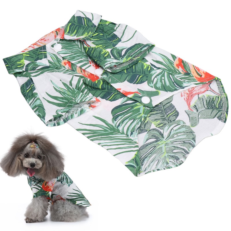 Pet Hawaiian Shirt Hawaiian Style Dog Summer T Shirt Suitable