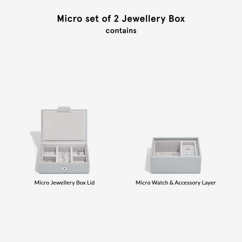 Stackers Pebble Grey Micro Set of 2