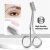 Eyebrow Trimmer Scissors with Comb Grooming Scissors for Women/Men, Easy