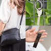 15pcs 33 mm Round Carabiner Black Very Robust Zinc Alloy