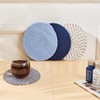 8” Blue Trivets for Hot Dishes, Hot pots and Pans,