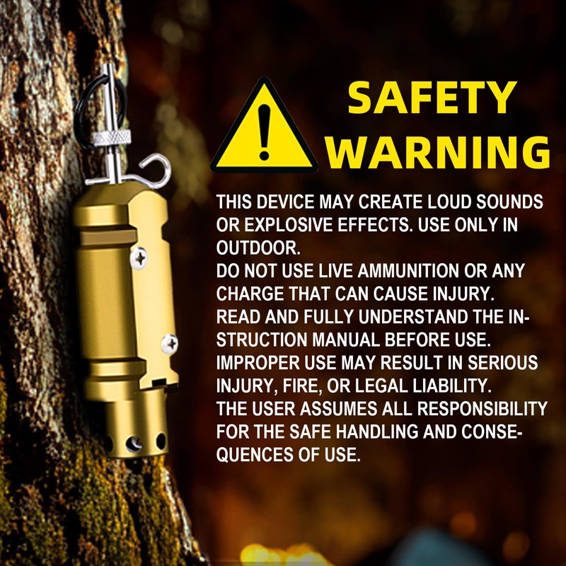 HAWKHONOR Perimeter Trip Alarm,12 Guage Camping Trip Wire Alarm Device,