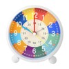 Colorful Alarm Clock, Tabletop, Easy View, 12/24 Hour System, Analog,