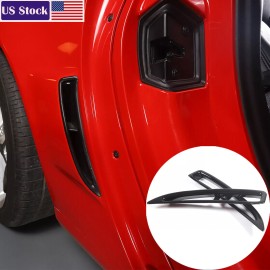 autopart2021 Glossy Black Rear Fender Air intake Frame Trim Molding For Corvette C6 05-13 US