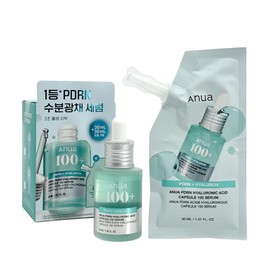 Anua PDRN Hyaluronic Acid Capsule 100 Serum 30ml+30ml Refill / 아누아 PDRN 피디알엔 히알루론산 캡슐 100 세럼 30ml+30ml 리필