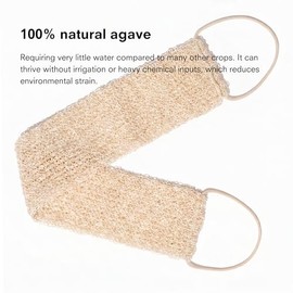 Public Goods Estropajo Corporal Exfoliante Banda Baño Ayate Ducha Espalda Hecho Fibras Naturales Agave Exfoliar Alternativa Vegetal Lufa
