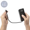 Sanwa Supply TAP-MCU3BK Retractable Mobile Tap (3 ACs, 1 Type-C