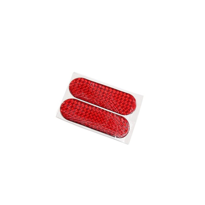 Motoforti 4Pcs Red Reflective Safety Warning Tape Sticker 12 x