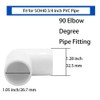 YSIL PVC Fittings Elbow Furniture Grade Connector 2 Way 90