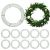 12 Pack 12 Inch Metal Wire Wreath Frames for Christmas