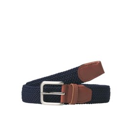 JACK & JONES Men's Jacspring Woven Belt, Blue (Navy Blazer), 80