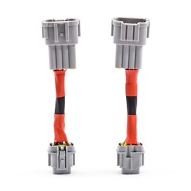 2PCS Headlight Conversion Adapters Wiring Harness Compatible with Nissan 350z 2003 2004 2005 HID Wiring 8 to Headlight 6