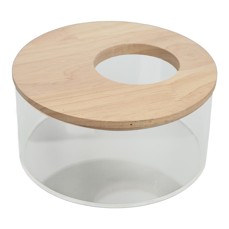 Hamster Sand Bathtub Small Round Shaped Pet Sand Box Transparent