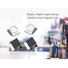 1InTheOffice Strong Magnetic Metal Clips, Heavy Duty Metal Magnetic Clips