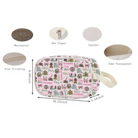 Greek Sorority Pinkies Clear Makeup Bag Sorority Woman Sisterhood Gift Greek Sister Gift (08 CBag EU)