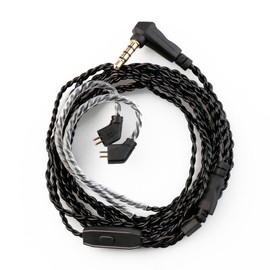 CCZ Melody IEM Original Cable, Replacement in ear Monitor Cable, Upgraded Detachable iem Extension Wire TFZPins for kbear ks1, ks2, CCZ BC01 Pro, DC01 Pro, DC02, Coffee Bean Earphone (with microphone)