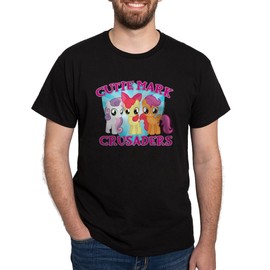 CafePress My Little Pony Cutie Mark Dark T Shirt Men's Traditional Fit Dark Casual Tshirt Black