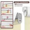 Allesin zen No Drill No Tools Blackout Roller Shades for