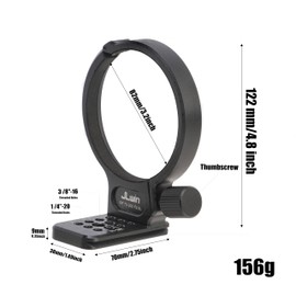 Hersmay Tripod Collar Lens Mount Ring for Canon RF 70-200mm F2.8L is USM lens Built-in Arca Type Plate