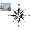 Compass Sticker for Outdoor and Indoor (RPT 53) (9 cm,