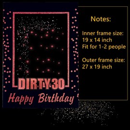JeVenis Dirty 30 Birthday Party Supplies 30 Birthday Party Photo Booth Props 30 Birthday Photo Frame Rip to my 20s Birthday Decoration