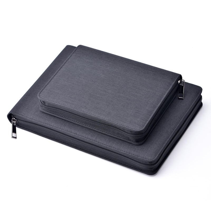 Fountain Pen Case 12 Pens Large Capacity Black Waterproof Canvas