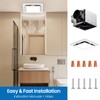 FASDUNT Bathroom Exhaust Fan with Light, 110 CFM 1.0 Sones