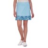 Stella Parker Women's Flutter Skort with Pockets, Misty Blue, Large