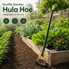 Scuffle Garden Hula Hoe for Weeding – Push-Pull Stirrup Weeder