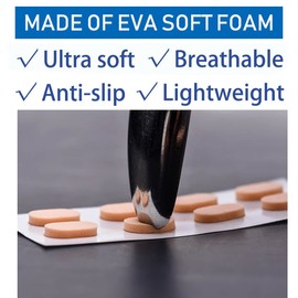 Nose Pads Soft Foam Adhesive Anti-Slip Silicone Eyeglass Nose Pads Stick On for Glasses Eyeglasses Sunglasses 12 Pairs, 1.5mm,Skin Color