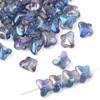 200pcs Mixed Butterfly Beads Butterfly Spacer Beads Glass Butterfly Beads