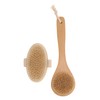OATIPHO 2Pcs Body Scrubber Brush Ergonomic Shower Exfoliating Brush for