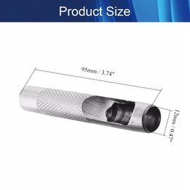 Hegebeck Round Hole Punch for Leather Watch Bands Belts Canvas Paper Plastics Round Hollow Hole Punch Cutter Tool 12 mm