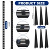 Colingmill 8 Pcs Black Twin Rail Upright Wall Shelving System