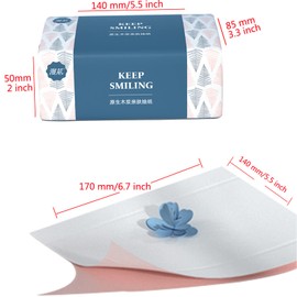 10 Packs Disposable Soft Facial Tissue, Napkin, Toilet Paper -Bag Cover NOT Box, Native Wood Pulp Fiber Material NOT COTTON, White Facial Paper Tissue, 4-Ply, 420 Sheets per Pack