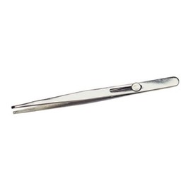 Utility Tweezers, Slide Locking, Serrated and Blunt Tip, 6-1/2 Inches | TWZ-949.00