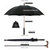 Auto Open Walking Stick Crutch Umbrella,2 in 1 Cane Umbrella,Heavy