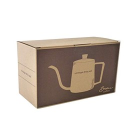 maebata 51643 Brew Coffee Drip Pot with Lid, Stainless Steel, Antique Gold, 21.8 fl oz (630 ml), Fine Mouth